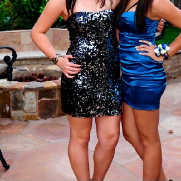 As U Wish Dresses & Skirts - Sequined Strapless Dress